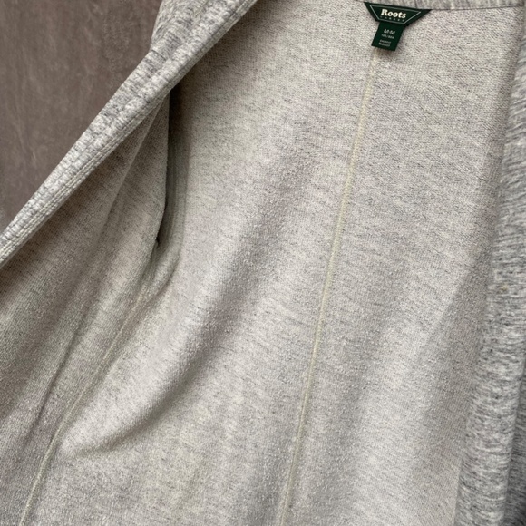 🎉ROOTS CANADA Open Front Cardigan, Size MED, Grey - Picture 7 of 7